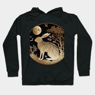 Year of the rabbit chinese zodiac sign gold Hoodie